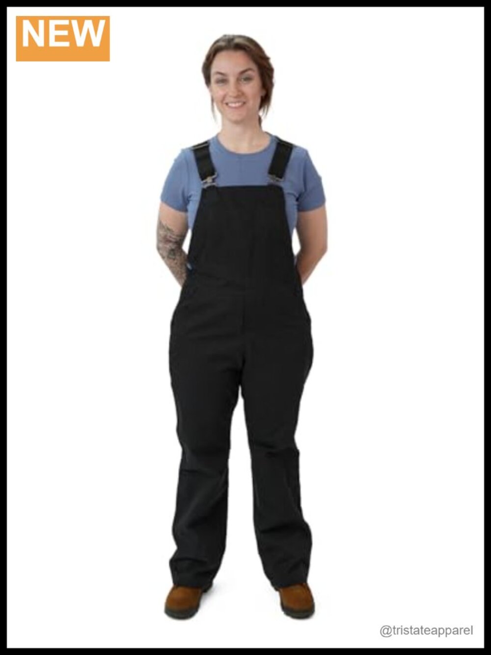 Women's Comfort Fit Utility Work Overalls Stretch Cotton Bib